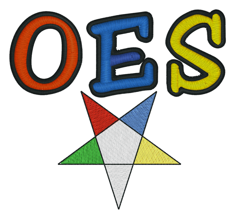 (image for) OES Eastern Star Embroidery 1059