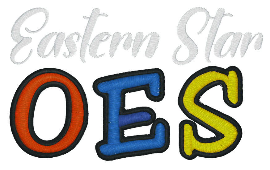 (image for) OES Eastern Star Embroidery 1060