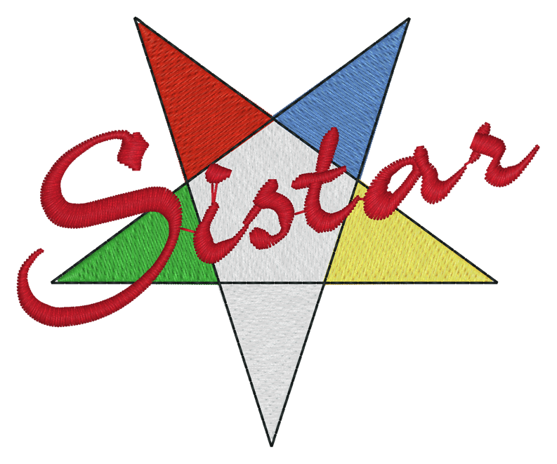 (image for) OES Eastern Star Embroidery 1062