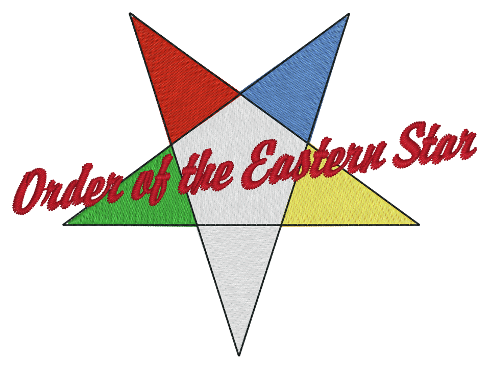 (image for) OES Eastern Star Embroidery 1064